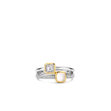 Double Cushion Zirkonia Ring