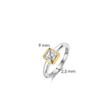 Classic Vierkante Zirkonia Ring