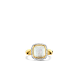 Zirkonia Cushion Ring met parel