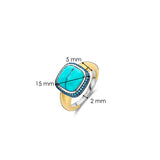 Turqoise Cushion Ring