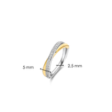 Zirkonia Crossover Ring - XS model