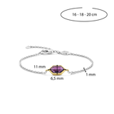 Paarse Gem Armband