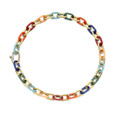 Multicolour Schakel Statement Ketting