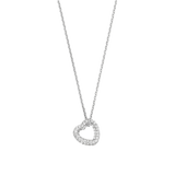 Zirkonia Hartjes Ketting