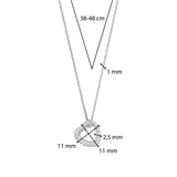 Zirkonia Hartjes Ketting