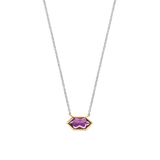 Paarse Gem Ketting
