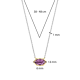 Paarse Gem Ketting