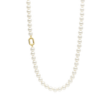 Lange Parel Ketting met schakel 90cm