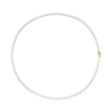 Lange Parel Ketting met schakel 90cm