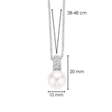 Zirkonia Parel Ketting