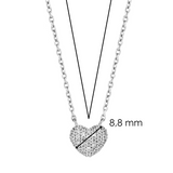 Zirkonia Hartjes Ketting