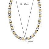 Vintage Zirkonia Schakel Ketting
