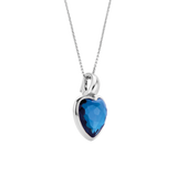 Blauwe Hartjes Ketting met hanger