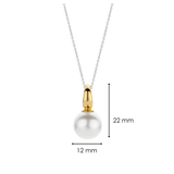Ketting met Parel hanger 12mm