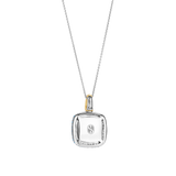 Turqoise Cushion Ketting met hanger