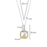 Zirkonia Cushion Parel ketting met hanger