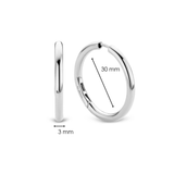 Classic Zilveren Oversized Hoops 30mm