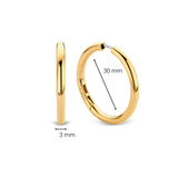 Classic Goudkleurige Oversized Hoops 30mm