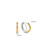 Classic Goudkleurige Kleine Oorringen 14mm