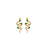 Emerald Snake Oorbellen