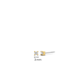 Classic Zirkonia Oorbellen 3mm