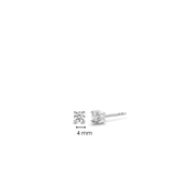 Classic Zirkonia Oorbellen 4mm