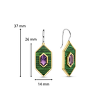 Emerald Cosmic Oorbellen