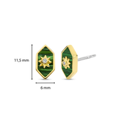 Emerald Sun Oorbellen