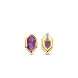 Paarse Gem Oorbellen