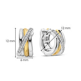 Zirkonia Crossover Hoops
